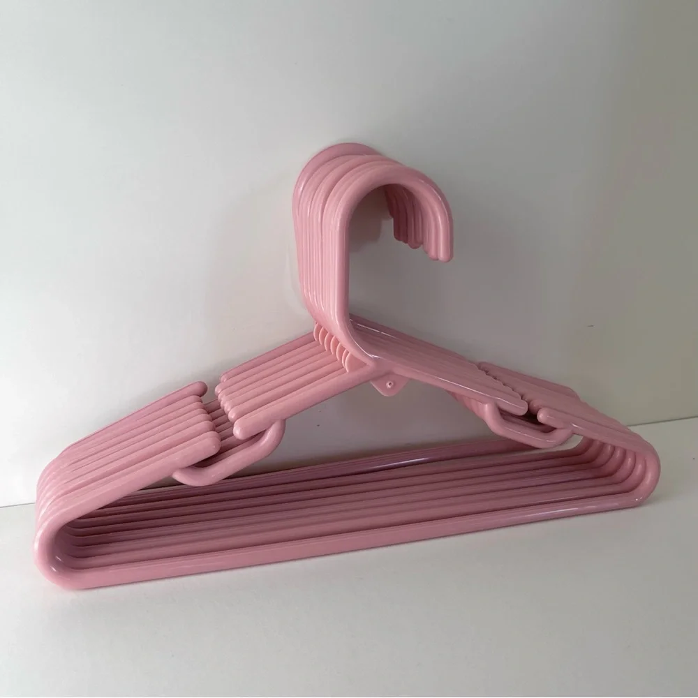 Hold Vintage dusty rose narrow shoulders 12” hangers set of 8